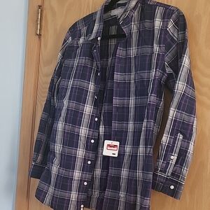 Nordstrom Kids Purple Plaid Button Down Shirt